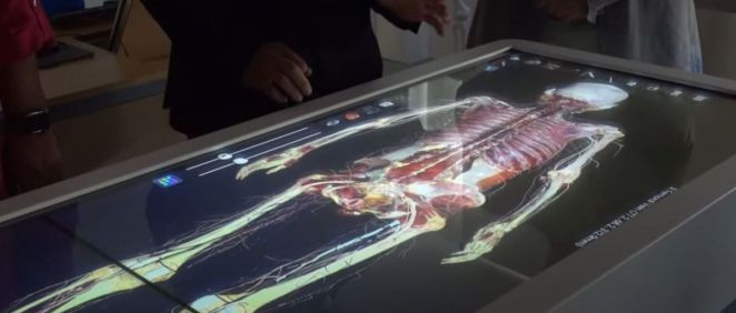 Anatomage table. (Foto. Universidad de Almería)