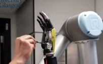 La mano robótica con piel sensible (Foto. Universidad de Glasgow)