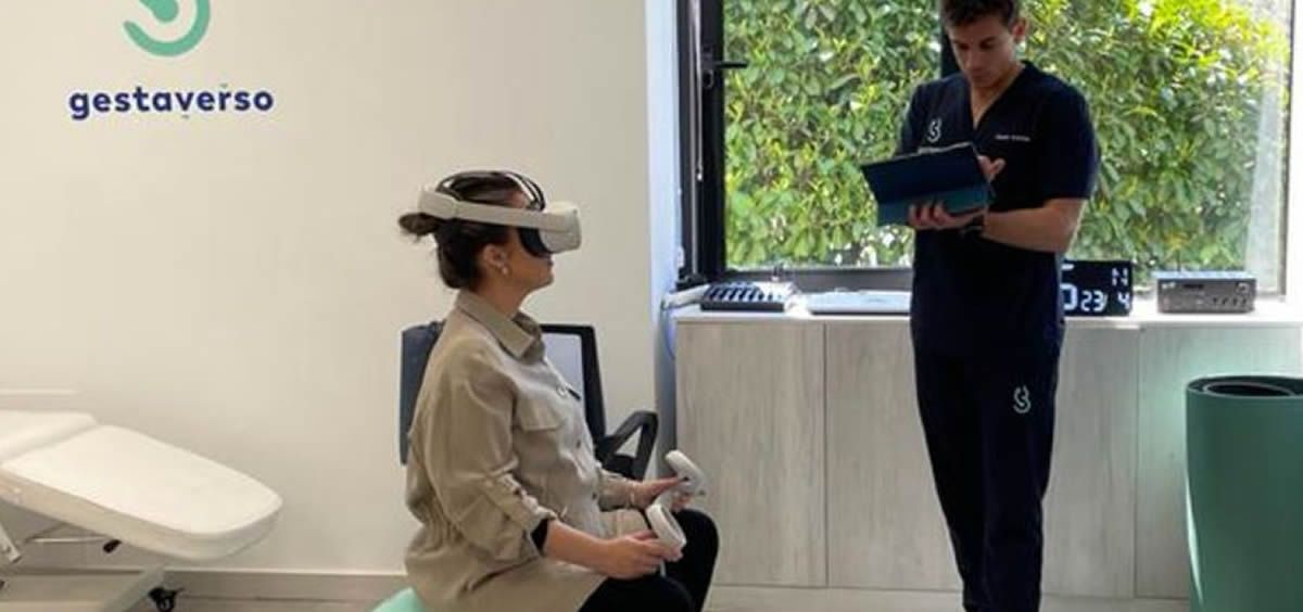 Experiencia de parto por realidad virtual (Foto: Gestaverso)