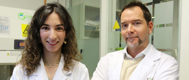 Meritxell Serra Casablancas y Samuel Sánchez, investigadores del estudio (Foto: IBEC)