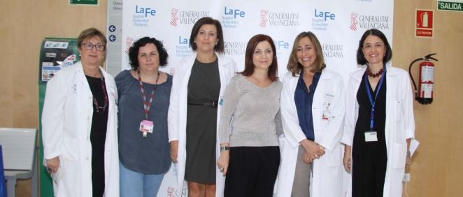 Asistentes a la jornada en el Hospital Universitario y Politécnico La Fe (Valencia)