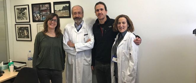 Esther Jorge Vizuete, Juan Cinca Cuscullola, Gerard Amorós Figueras y Concepción Alonso Martín , investigadores del CIBERCV.
