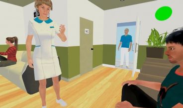 La aplicación Virtea genera situaciones de realidad virtual como una visita al médico