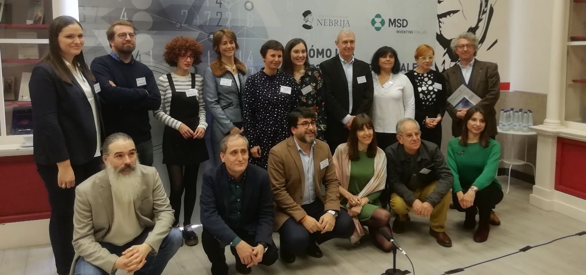 Periodistas y expertos en nuevas tecnologías durante la presentación del estdudio realizado por MSD y la Universidad de Nebrija