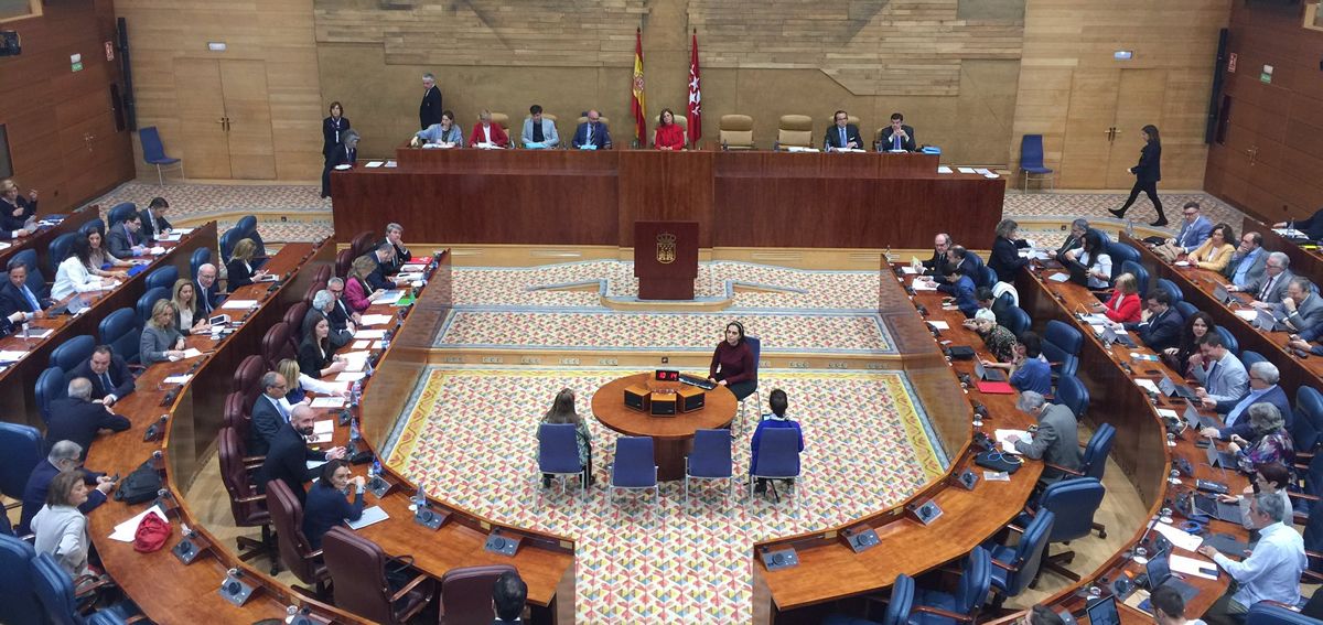 Pleno de la Asamblea de Madrid.