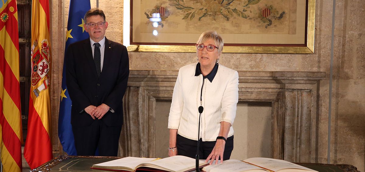 Ana Barceló, consejera de Sanidad de la Comunidad Valenciana en funciones, durante su toma de posesión en la pasada legislatura