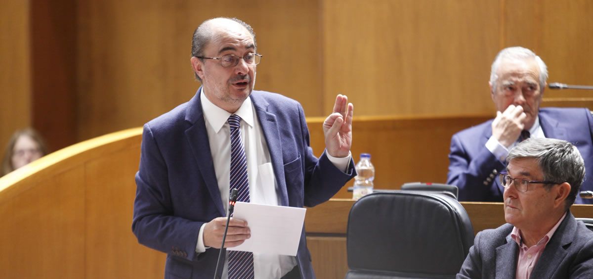 El presidente en funciones de la Diputación General de Aragón y candidato a la reelección, Javier Lambán. (Foto. Flickr Cortes de Aragon)