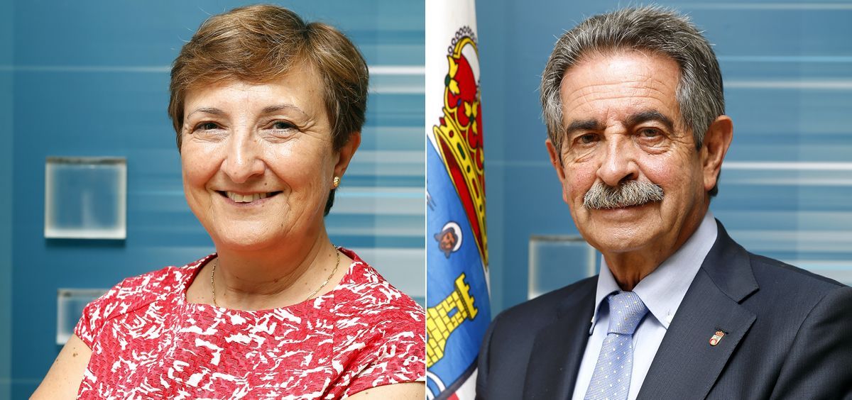 María Luisa Real, consejera de Sanidad de Cantabria en funciones, y Miguel Ángel Revilla, presidente cántabro en funciones / Fotomontaje: ConSalud.es