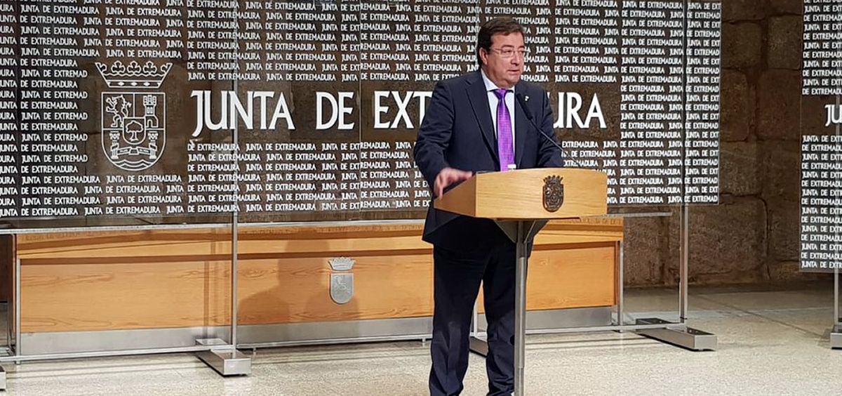 Guillermo Fernández Vara, presidente de la Junta de Extremadura / Foto: @Junta_Ex