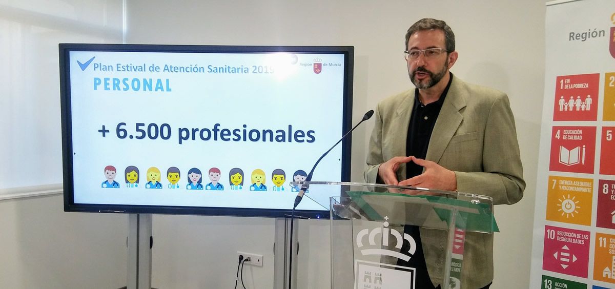 Asensio López, gerente del Servicio Murciano de Salud (Foto. Región de Murcia)