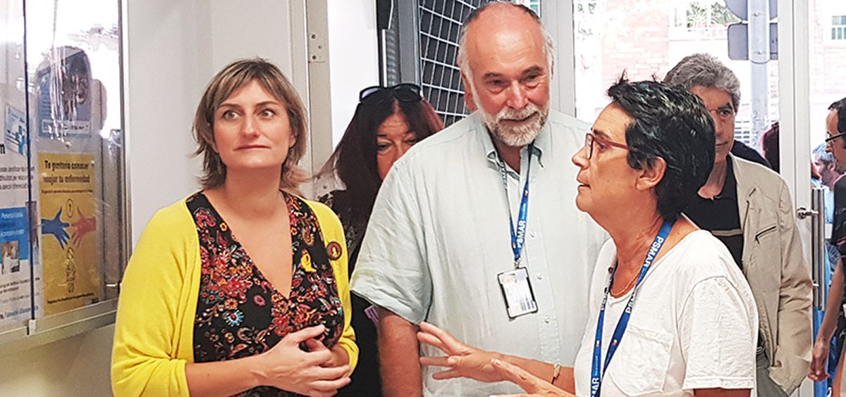 La consejera de Salud visita las nuevas instalaciones del Centro de Salud Mental de Adultos Santa Coloma de Gramenet (Foto. Consejería de Salud)