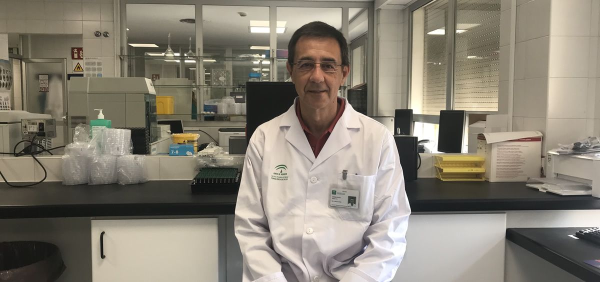 Antonio Jimenez, responsable de Biología Molecular del Laboratorio de Hematología del Hospital Regional de Málaga (Foto. Junta de Andalucía)