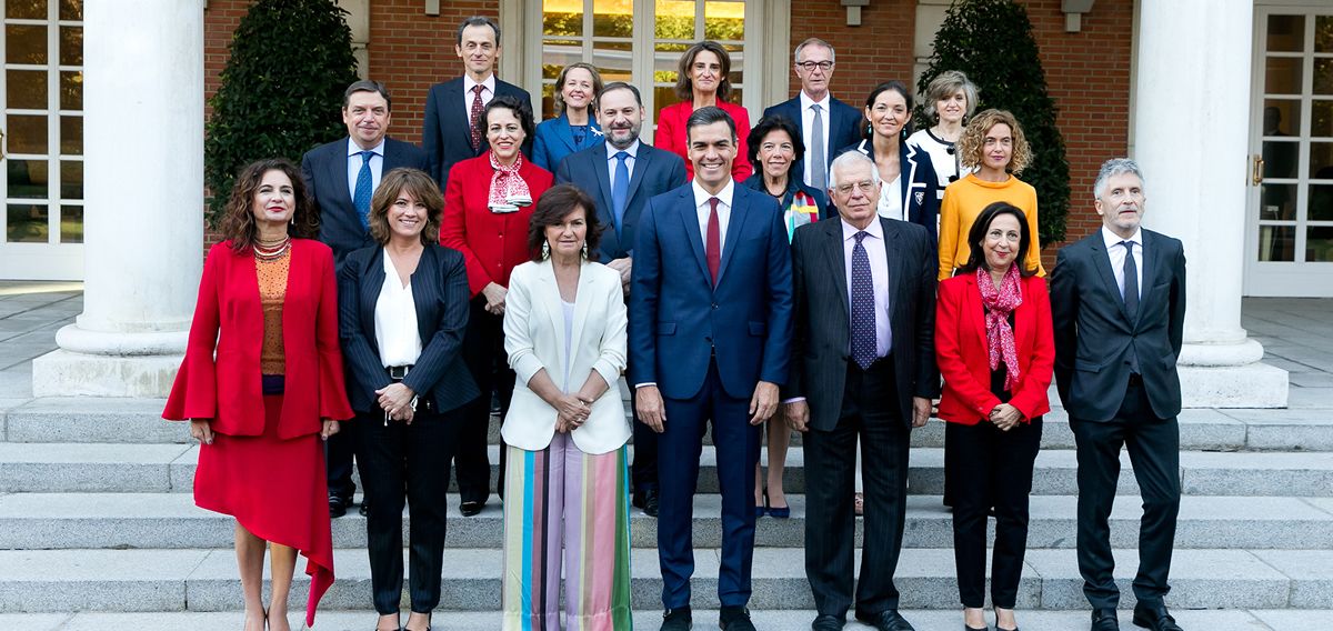 Foto de grupo del Consejo de Ministros, en el Palacio de La Moncloa (Foto: La Moncloa)