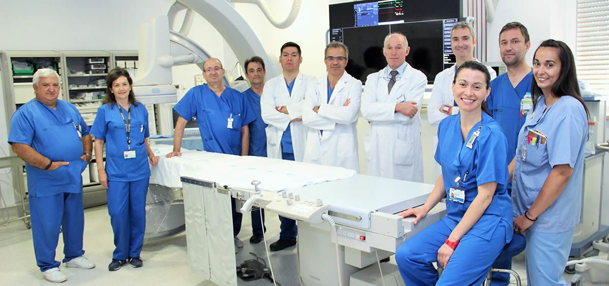 Miembros de la Unidad de Radiología Vascular Intervencionista (Foto. ConSalud)