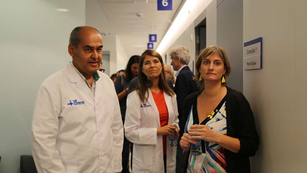 Alba Vergés visita el nuevo centro de salud de Vall d’Hebron
