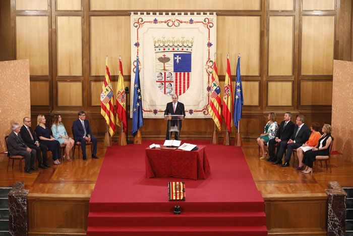 Toma de posesión Gobierno de Aragón (Foto. @GobAragon)