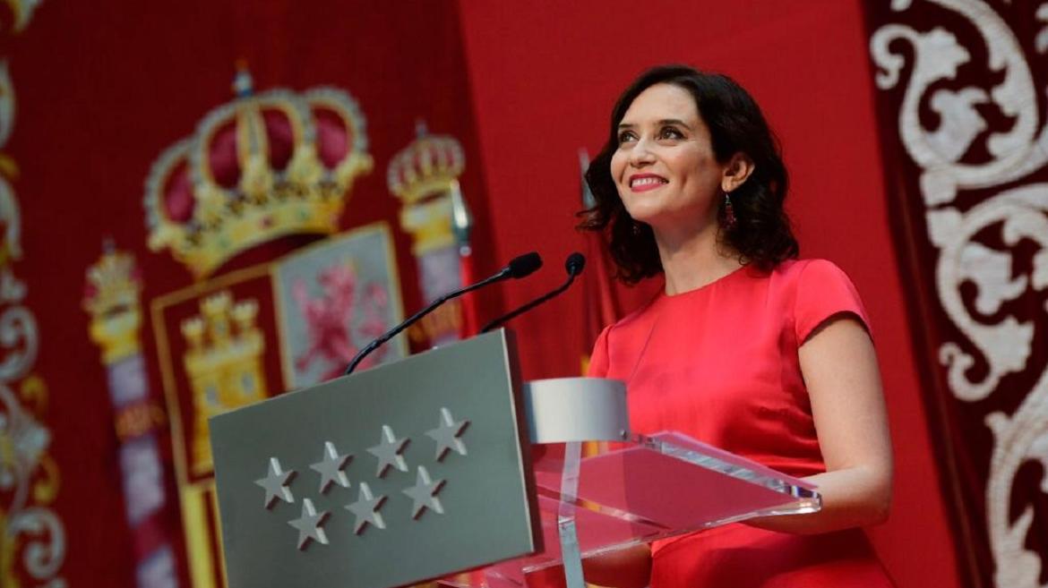 Isabel Díaz Ayuso en la toma de posesión como presidenta de la Comunidad de Madrid. (Foto: Comunidad de Madrid)