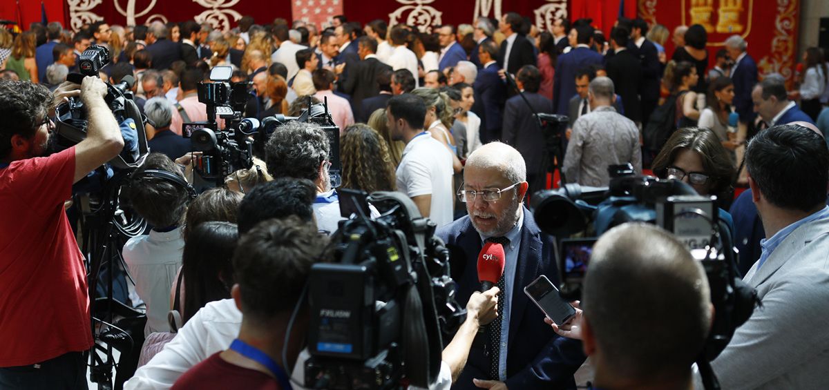 Francisco Igea, vicepresidente de la Junta de Castilla y León, en la toma de posesión del nuevo Gobierno de la Comunidad de Madrid (Foto: Comunicación JCYL)
