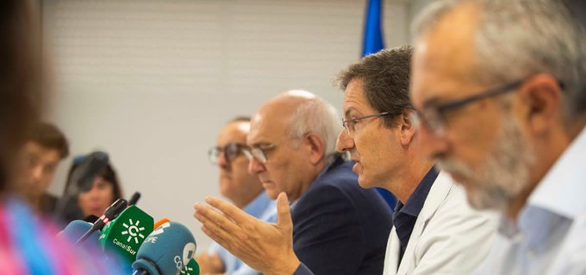 Rueda de prensa sobre la actualización del brote de listeriosis en Andalucía. (Foto. Consejería de Salud de Andalucía)