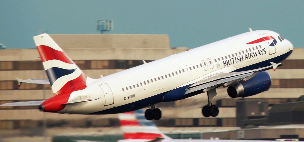 Avión de British Airways durante un despegue. (Foto. Pixabay)