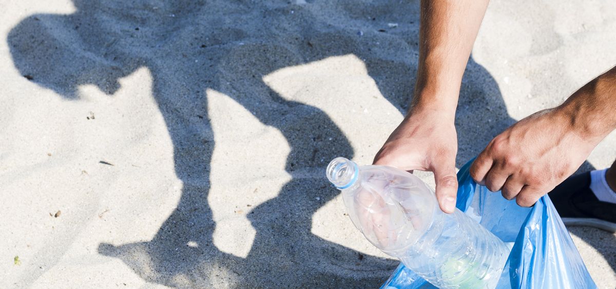 Recogida de plásticos en las playas