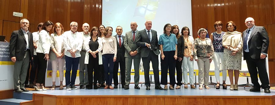 Representantes del Ministerio de Sanidad y de la Oficina Ejecutiva del Marco Estratégico de Atención Primaria (Foto. ConSalud.es)