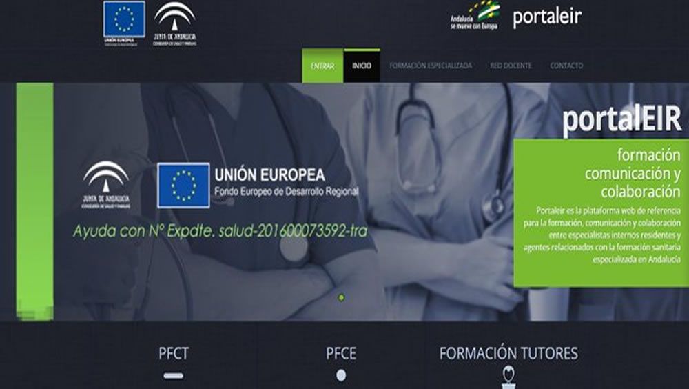 Portal de la Junta de Andalucía para los especialistas internos residentes (Foto: Junta de Andalucía)