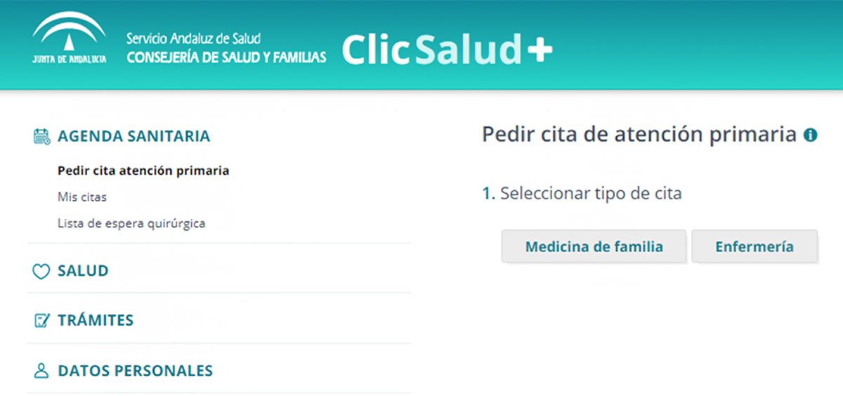 Nueva web 'ClicSalud+' para los usuarios del SAS. (Foto. ConSalud)
