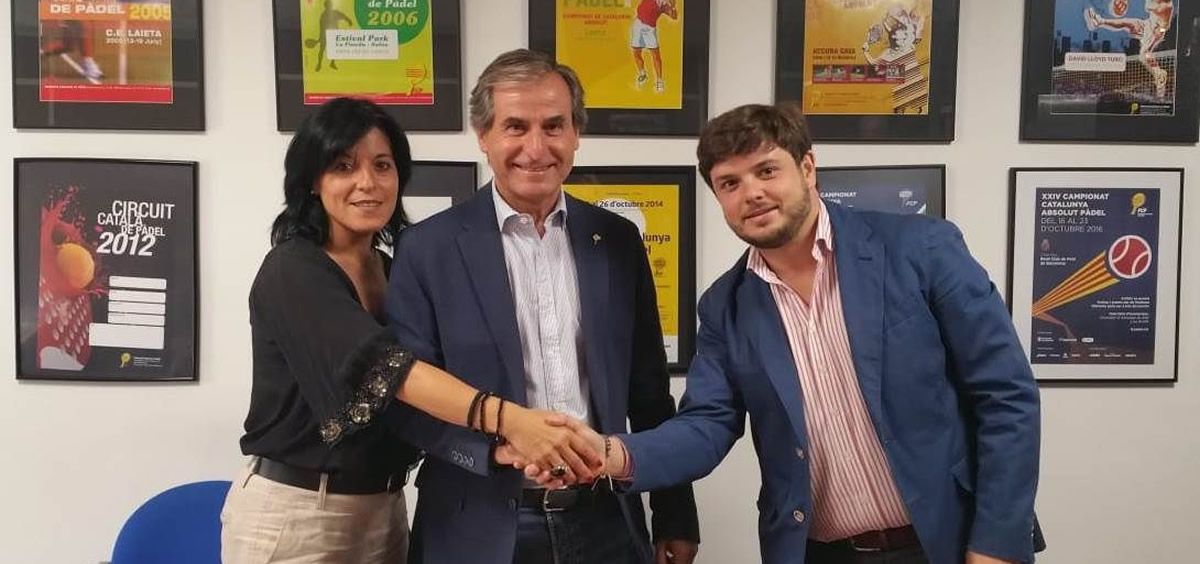 Acuerdo de colaboración entre Asisa y la Federación Catalana de Pádel (Foto. ConSalud)