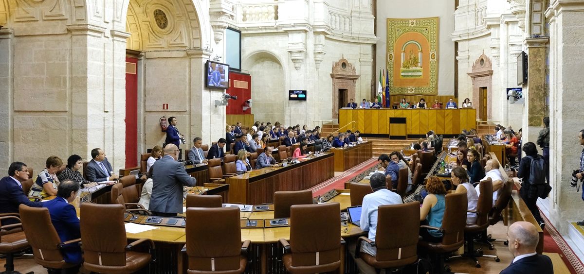 Pleno del Parlamento de Andalucía (Foto: Web del Parlamento de Andalucía)
