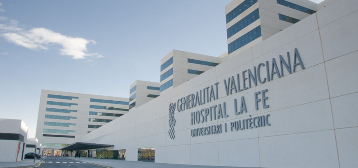 Fachada principal del hospital La Fe (Foto. Generalitat Valenciana)