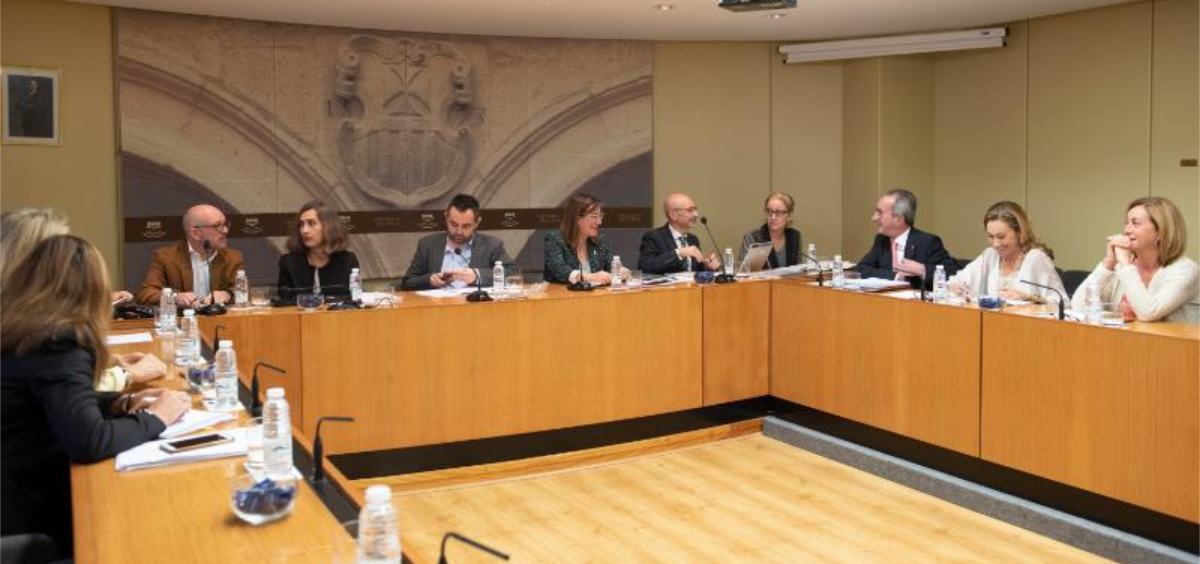 Comisión de Salud del Parlamento de La Rioja durante su reunión del 8 de octubre (Foto. Gobierno de La Rioja)
