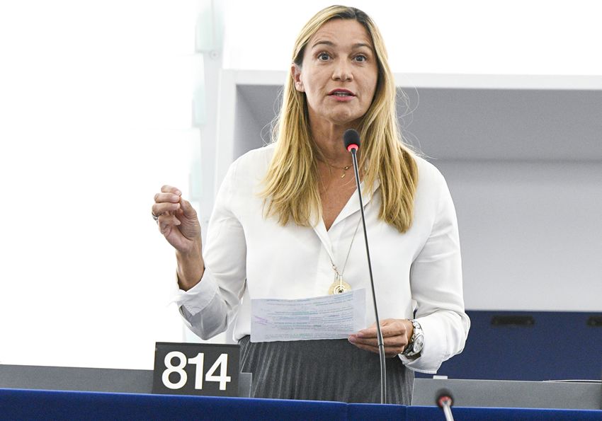 Susana Solís en el Parlamento Europeo (Foto. Europarl)