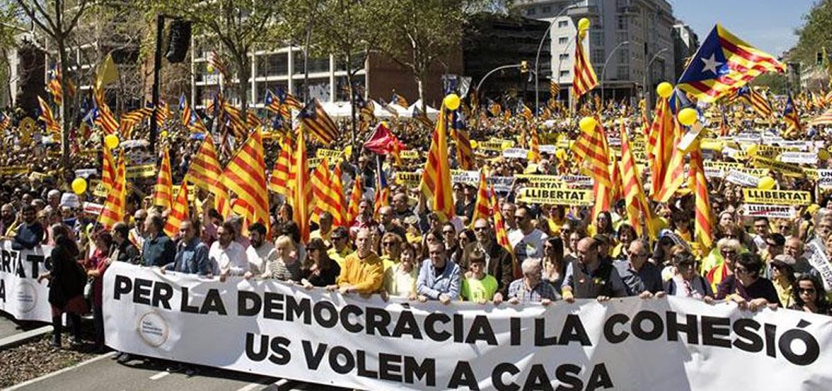 Manifestación en Cataluña. (Foto. Metges de Catalunya)