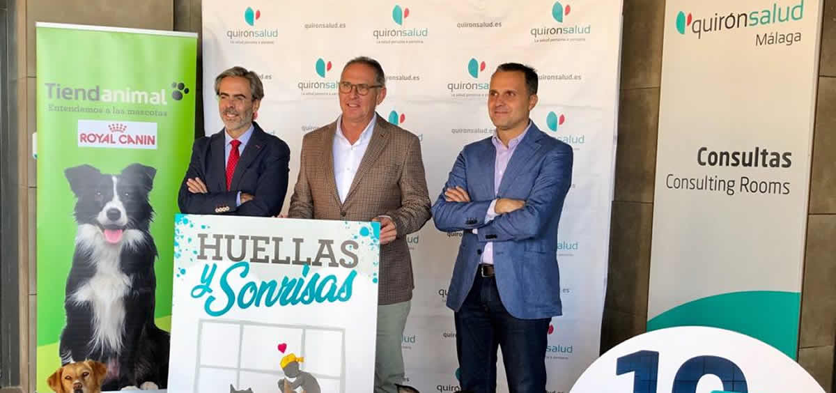 Presentación de la campaña ''Huellas y Sonrisas'' en el Hospital Quirónsalud Málaga (Foto. ConSalud)