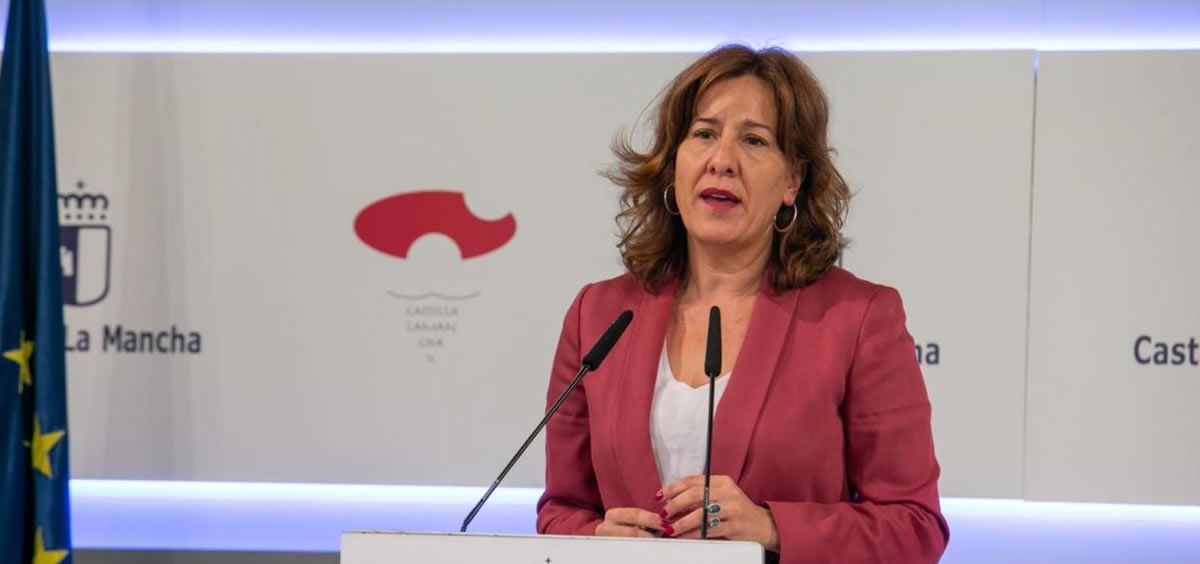 La portavoz del Gobierno de Castilla La Mancha, Blanca Fernández (Foto. Castilla La Mancha)