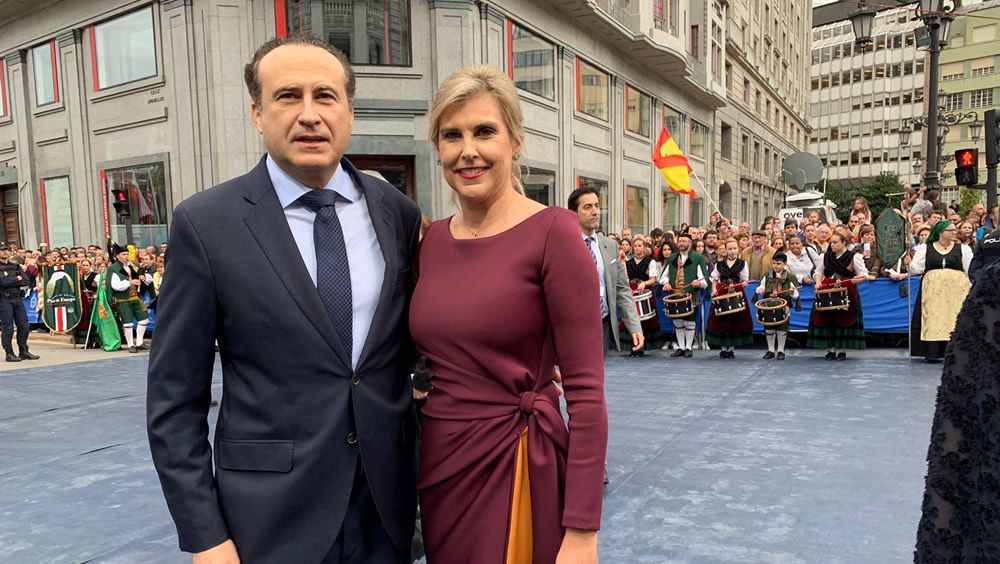 José Luis Enríquez y Natalia Carballo, en los Premios Princesa de Asturias 2019