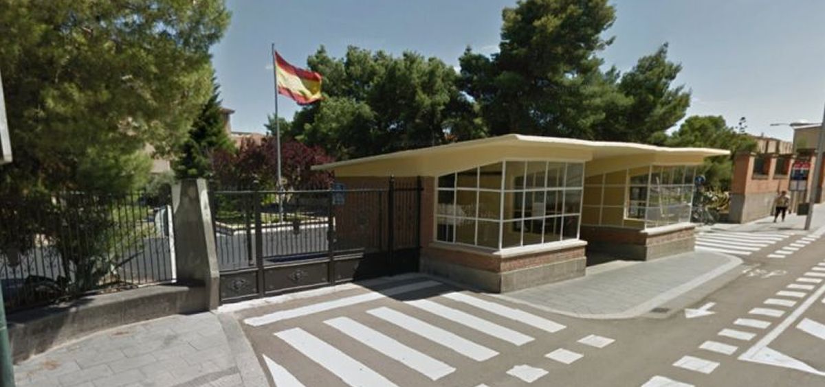 Entrada al Hospital Militar de Zaragoza. (Foto CSIF)