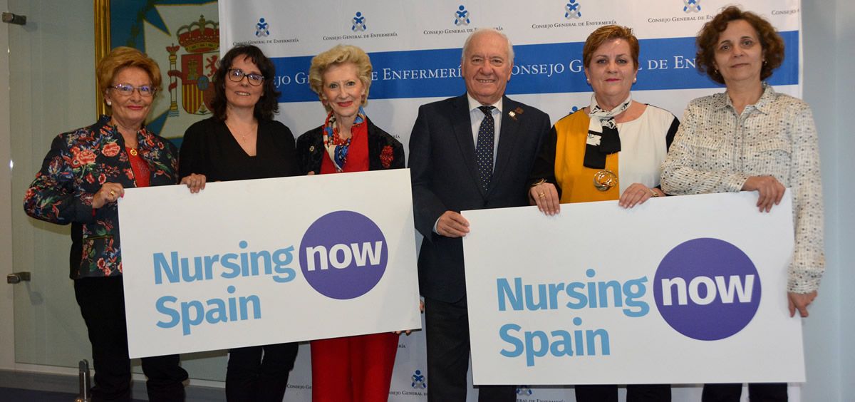 Representantes de la Asociación Española de Matronas y de la Federación de Asociaciones de Matronas de España se han reunido con los representantes del Consejo General de Enfermería (Foto. CGE)