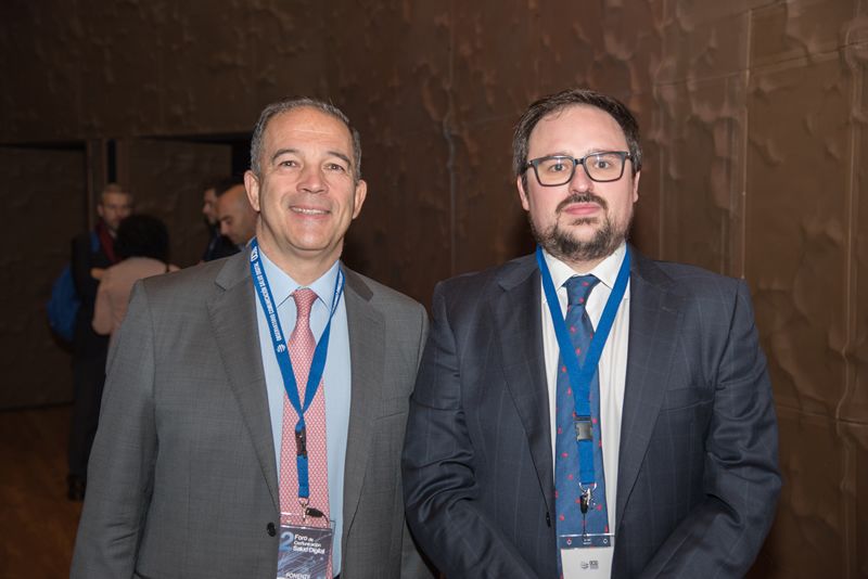 Luis Truchado, cofundador de Galenus Jobs, y Sergio Blanco, director general del Grupo Mediforum