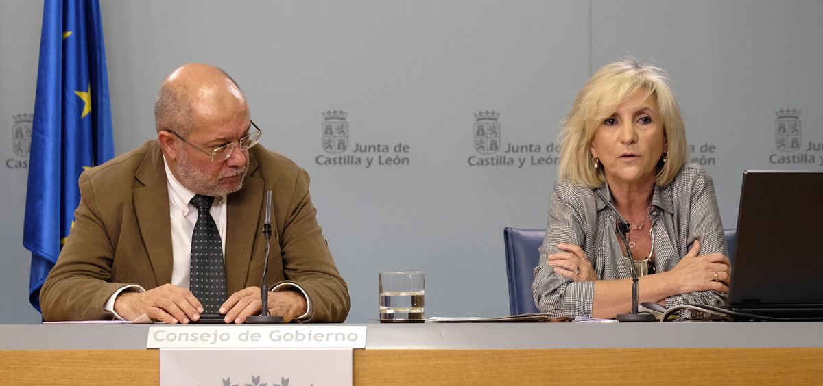 Francisco Igea, vicepresidente de la Junta de Castilla y León, y Verónica Casado, consejera de Sanidad (Foto. JCYL)