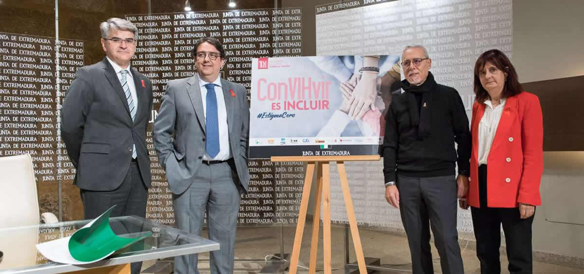Presentación de la campaña contra el SIDA en Extremadura (Foto. Junta de Extremadura)