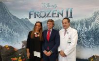 Los niños ingresados disfrutan de una experiencia de cine con Frozen 2