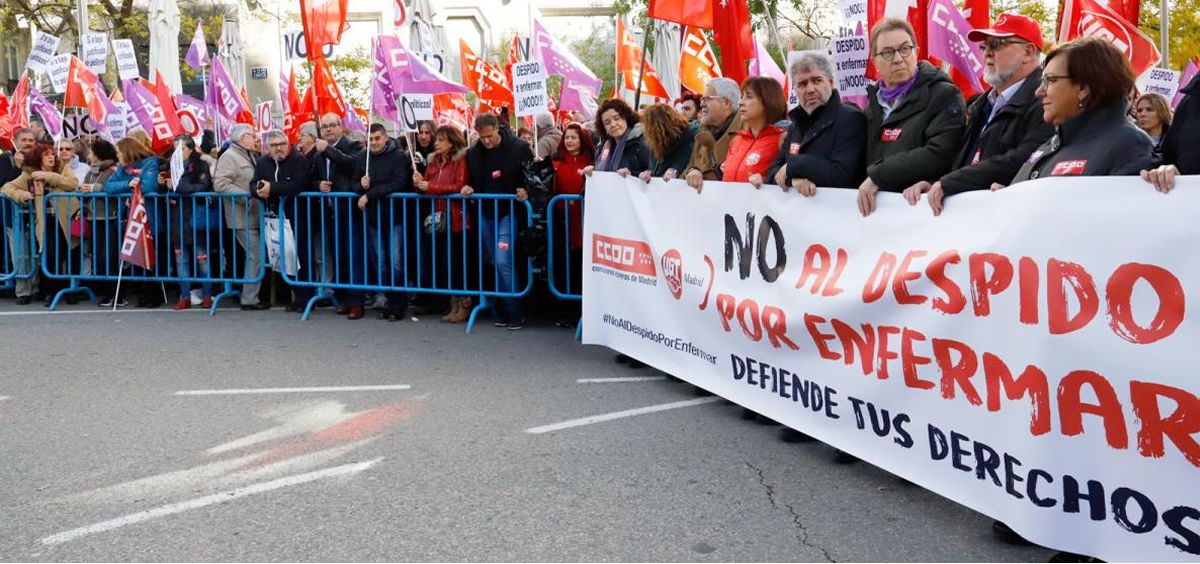 Imagen de la manifestación celebrada en Madrid. (Foto. CCOO)