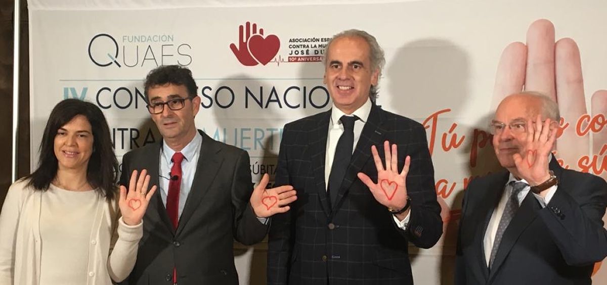 Enrique Ruiz Escudero, consejero de Sanidad de la Comunidad de Madrid, en el Congreso Nacional contra la Muerte Súbita (Foto. ConSalud.es)