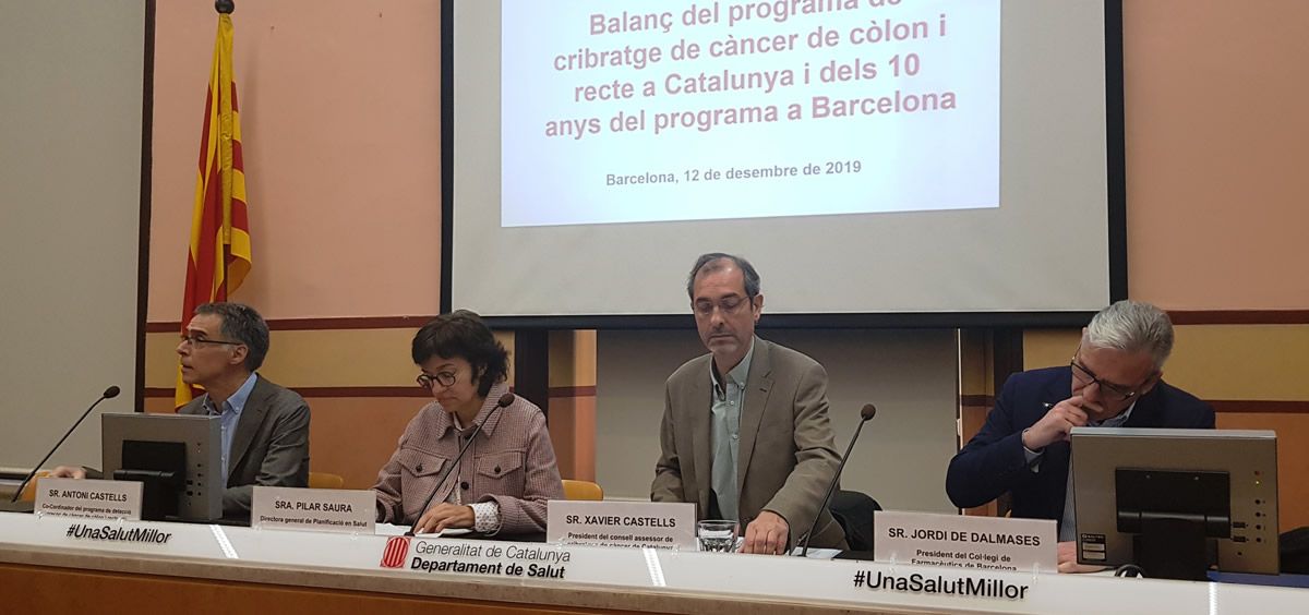 Presentación de los resultados del Programa de cribado de cáncer de colon y recto (Foto. Generalitat de Catalunya)