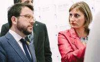 Pere Aragonés y Alba Vergés, vicepresidente y consejera de Salud de la Generalitat de Cataluña (Foto: Govern)