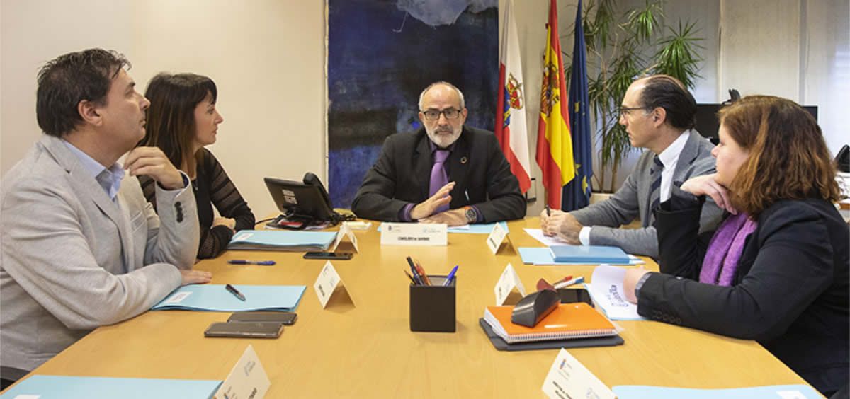 Reunión del Consejo de Administración del Hospital Virtual Valdecilla (Foto. Gobierno de Canarias)