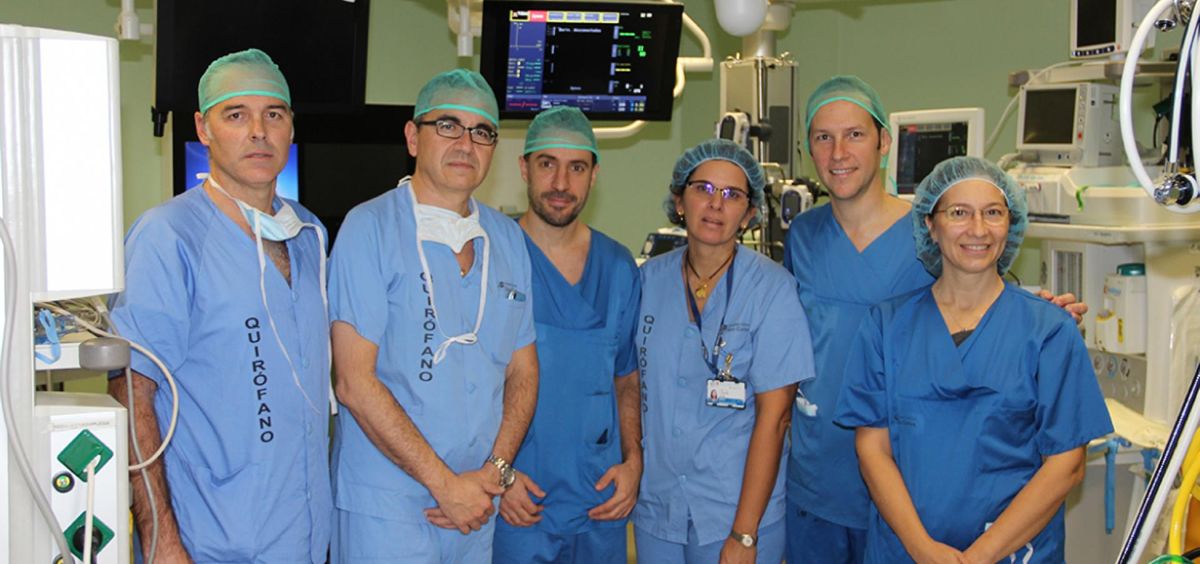 Primer implante en España de prótesis autoexpandible sobre válvula mitral nativa. (Foto. Comunidad de Madrid)