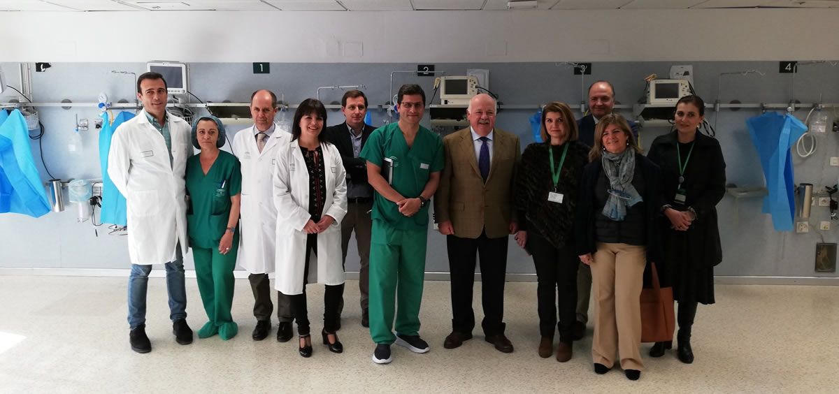 El consejero de Salud de Andalucía, Jesús Aguirre, durante su vista al Hospital de Jerez (Foto. Junta de Andalucía)